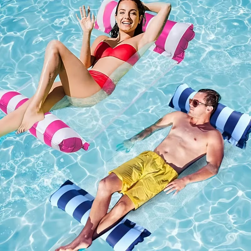 Water Inflatable Mattress Floating Water Hammock Swimming Pool Lounge Chair Bed Floating Inflatable Water Bed Pool Supplies