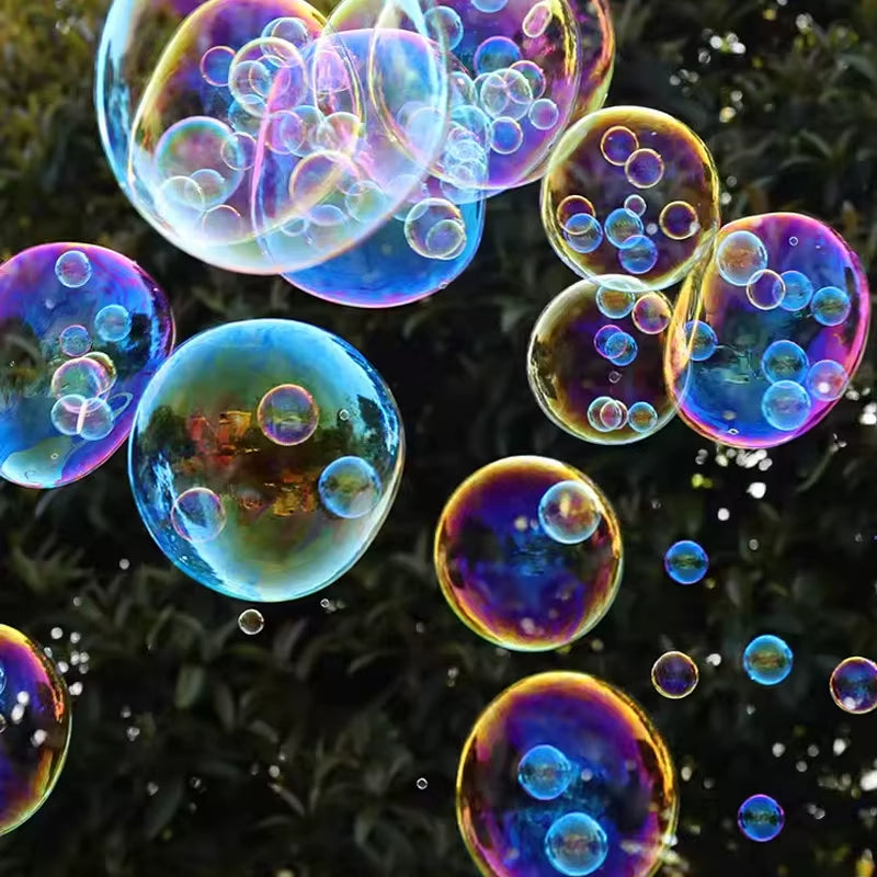 Bubble Gun Creative Bubble in Bubble Toys Soap Bubbles Machine Blower Maker Summer Outdoor Party Games Toys for Kids Boys Girls