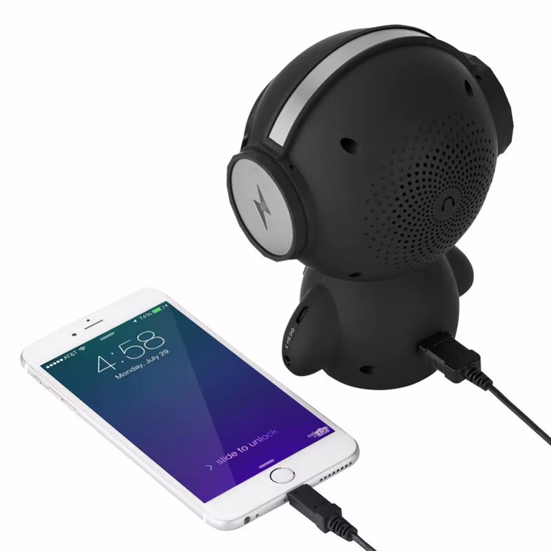 Intelligent Stereo Robot Bluetooth Speaker Noise Cancelling Hands-Free Call Robot Speaker Power Bank
