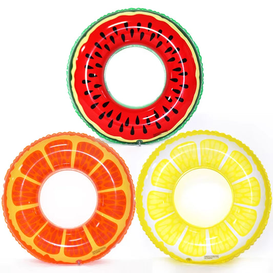 Swim Ring Watermelon Pattern Adult Kids 2Pcs& 3Pcs Inflatable Mattress Swimming Pool Floating Ring Summer Pool Beach Party Toys